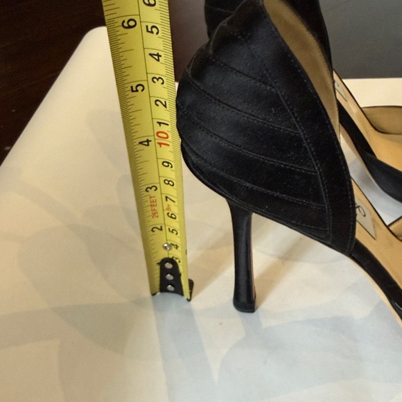 Jimmy Choo D’Orsay Pumps in Black Silk Satin Peau de Soie - Picture 9 of 9
